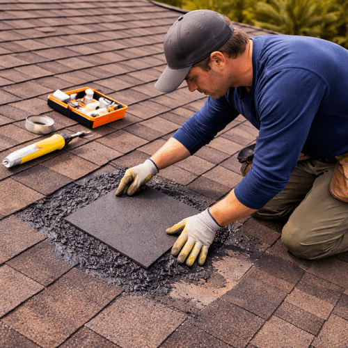 Roof Patches and Leak Repairs
